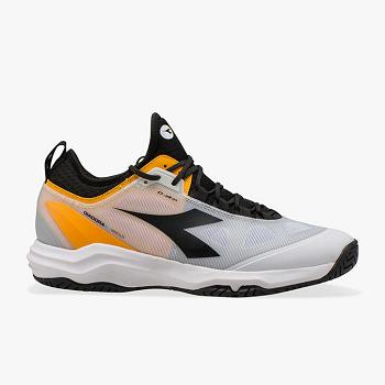 Diadora Speed Blushield Fly 3 + Ag Siva / Oranzove - Panske Tenisove Tenisky